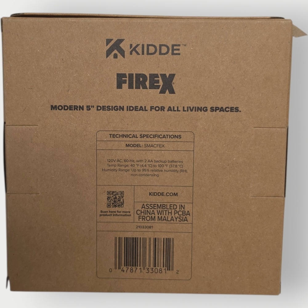 Kidde Firex Smacfex: Smoke Alarm Detector Hardwired +AA Backup Battery New - Picture 2 of 3